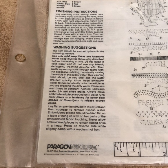 NIP Paragon Needlecraft Cross Stitch/Embroidery Sampler - Picture 3 of 5